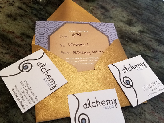 Alchemy Salon $70 gift card