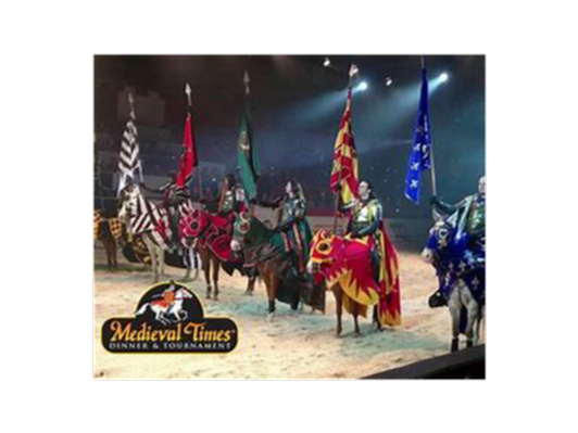 2 tickets to Medieval Times