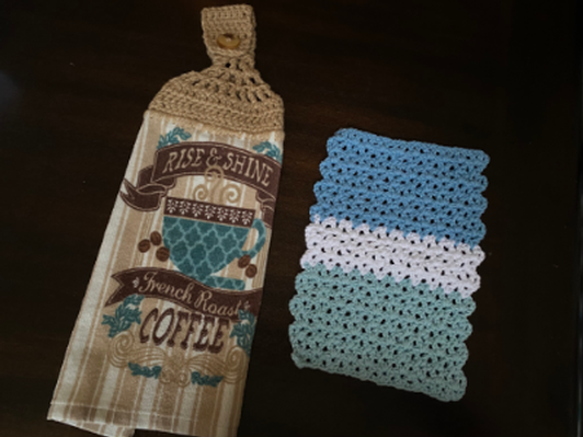 Handcrafted Kitchen Towel with an accessory