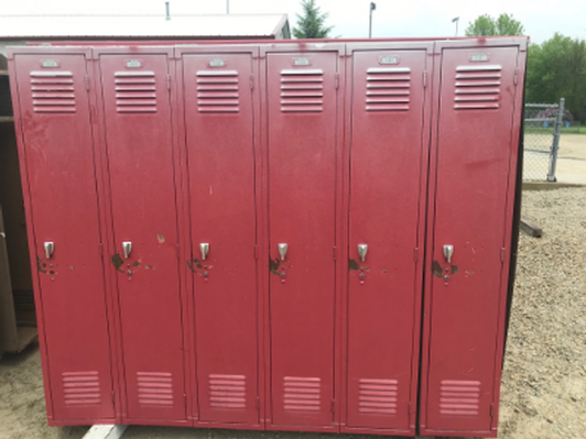 Set of 6 lockers 