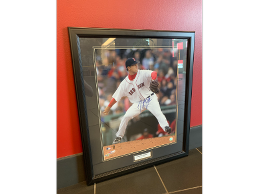 Autographed Red Sox World Series photo