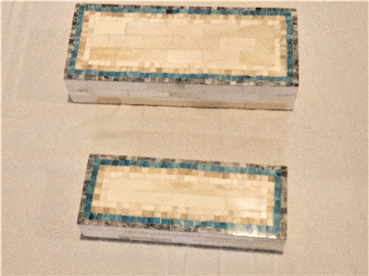 Set of 2 Mosaic Boxes