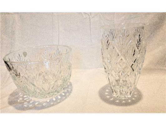 Waterford Crystal "Cassidy" Bowl and Vase