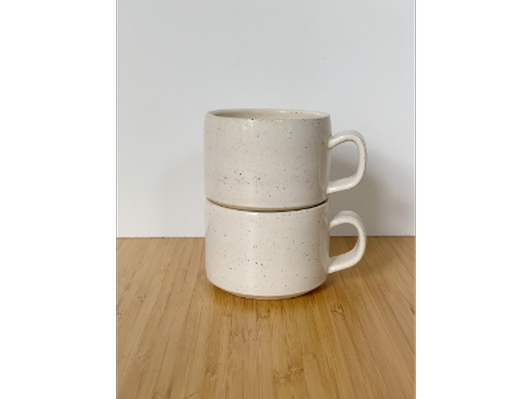 Set of Two Small Stacking Mugs by Julia Hurst
