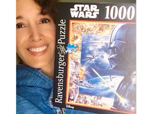 Autographed 1000 piece Ravensburger Jigsaw Puzzle by Jennifer Beals' - Pulled From Her Personal Puzzle Collection