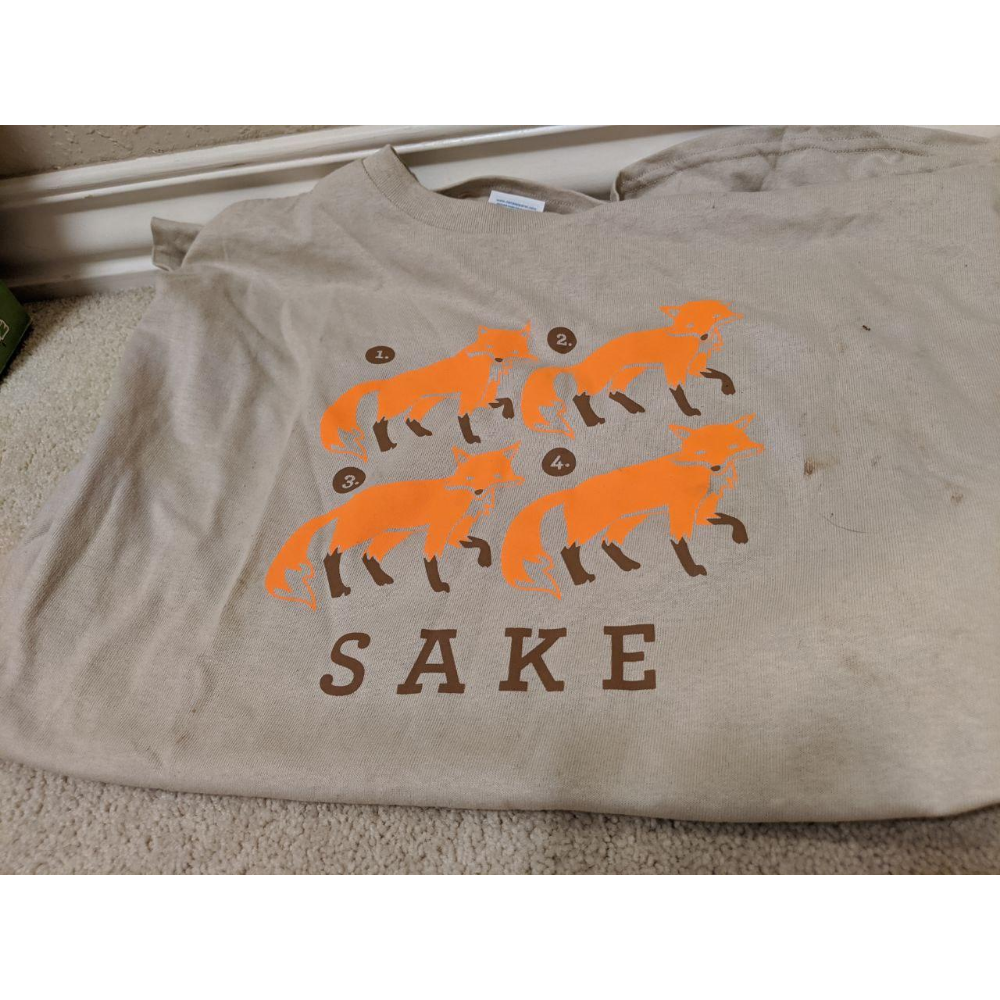 "For Fox Sake" T-Shirt (Size Large)