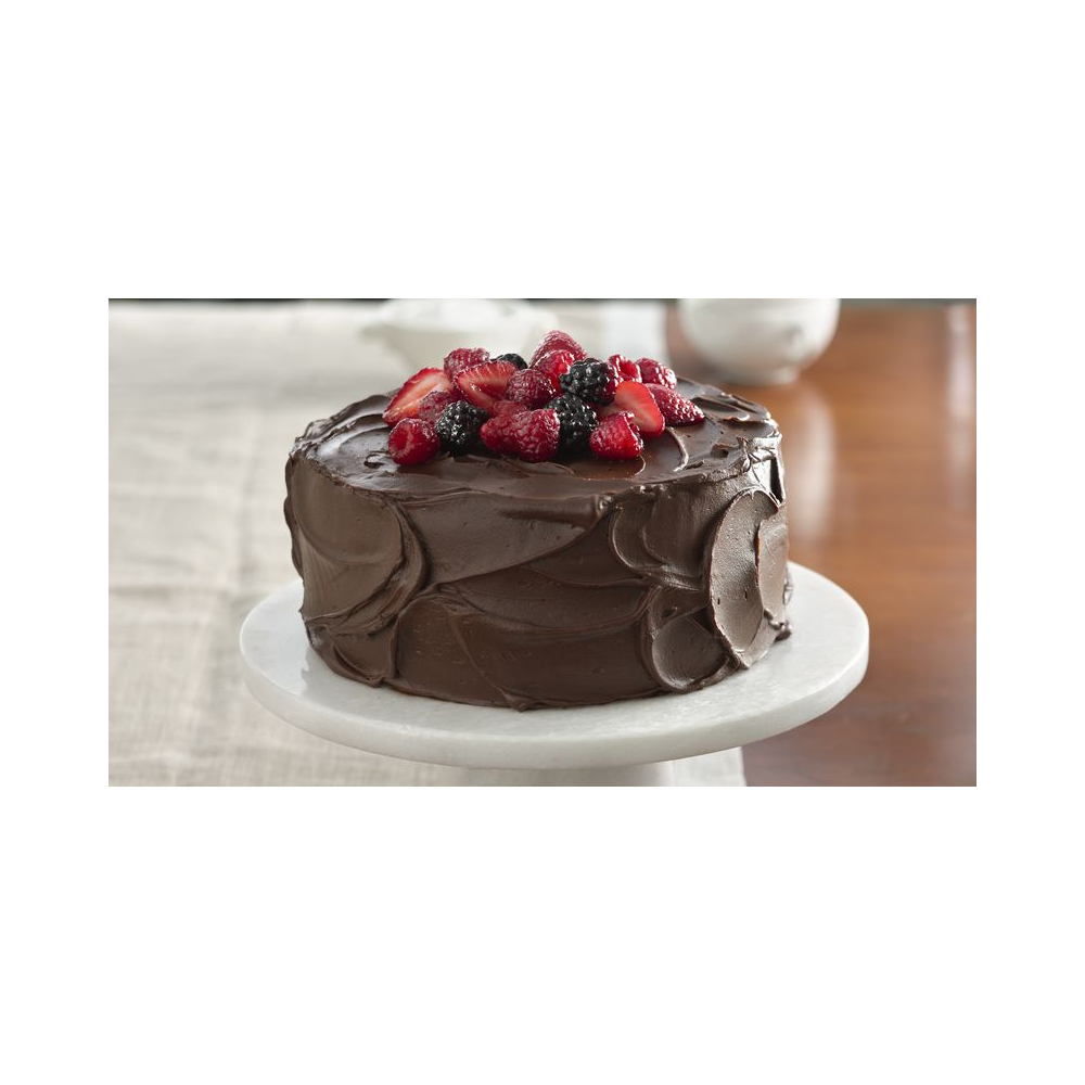 Valoneecia's Double Chocolate Cake with Fresh Berries