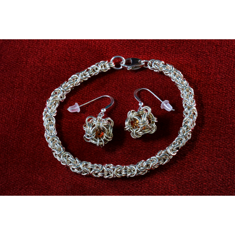 Sterling Silver Earrings and Bracelet