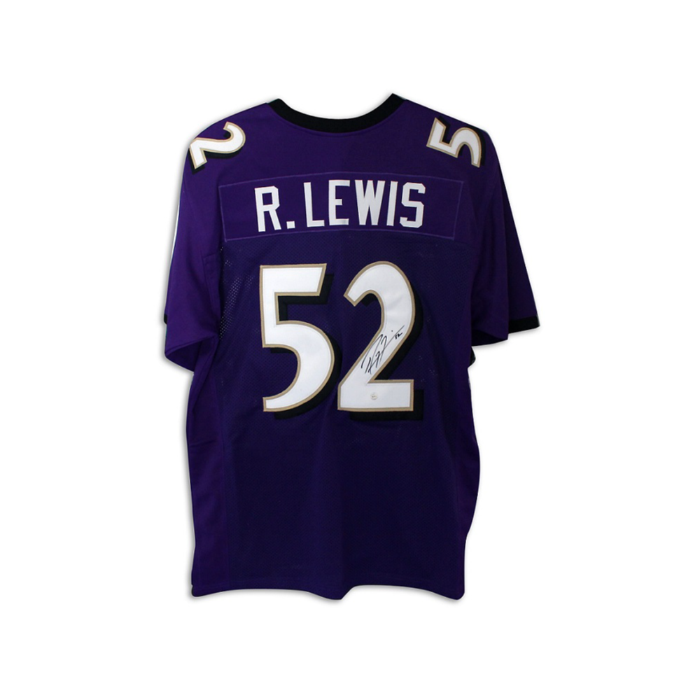 Ray Lewis Baltimore Ravens Autographed Purple Jersey