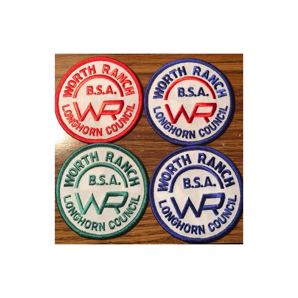 Mint condition 2015 Worth Ranch Summer Camp patch set (4 pieces)