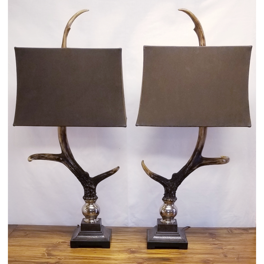 Stag Horn Table Lamps (set of two)