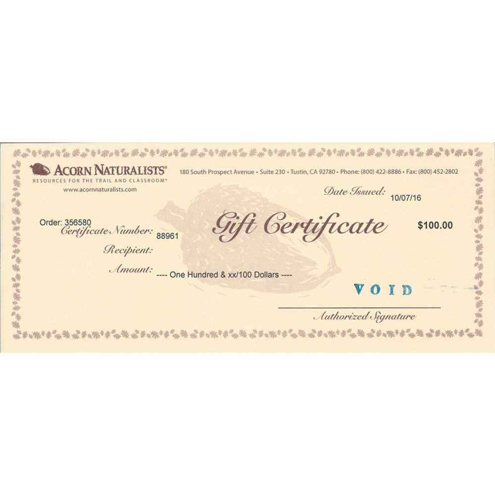 Acorn Naturalists Gift Certificate - $100