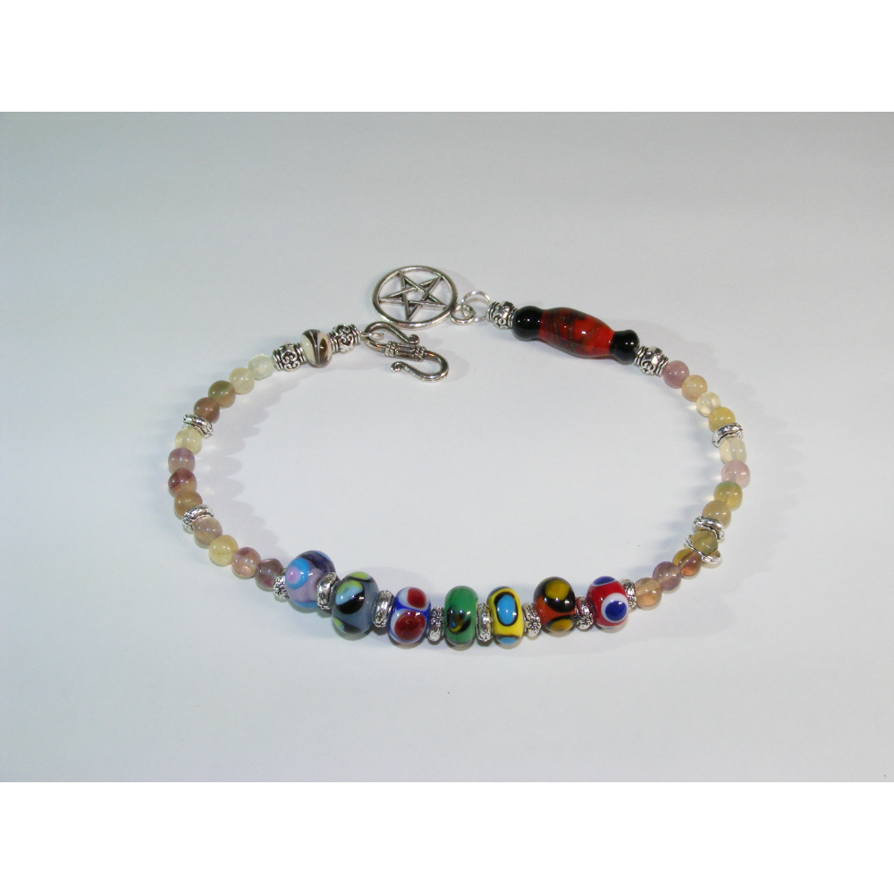 Rainbow Pride Dotted Pendulum / Bracelet
