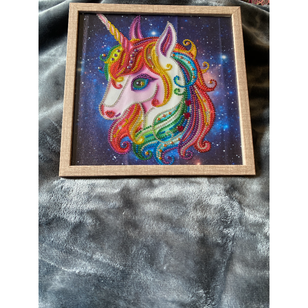 Framed unicorn print 