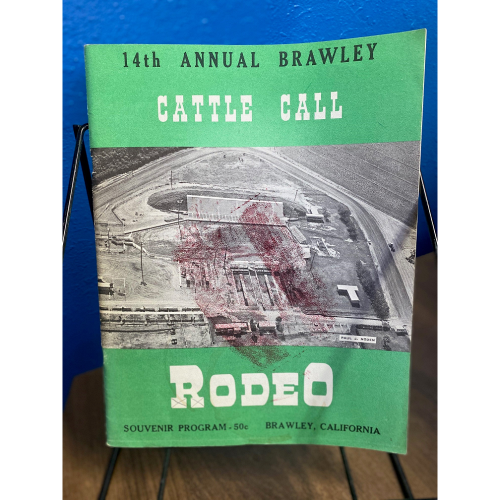 1970- Brawley Cattle Call Rodeo Souvenir Program Book