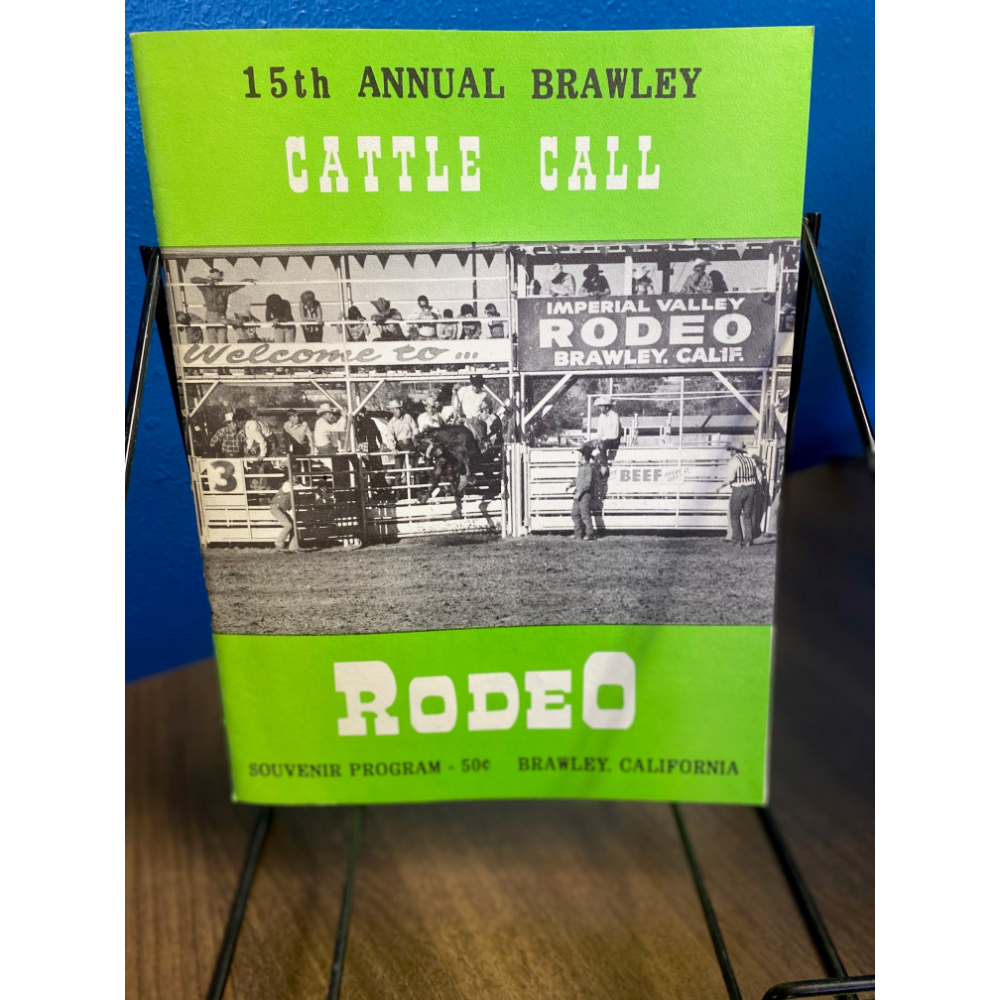 1971- Brawley Cattle Call Rodeo Souvenir Program Book