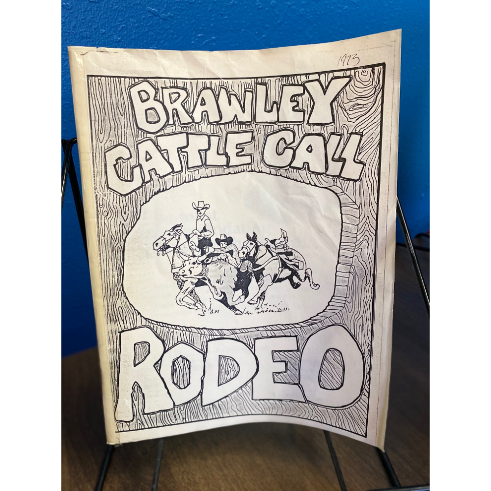 1973- Brawley Cattle Call Rodeo Souvenir Program Book