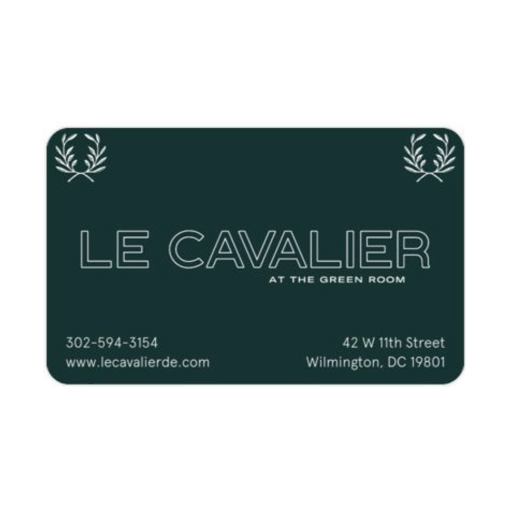 SOLD - $150 Gift Card to Le Cavalier at The Green Room (Hotel du Pont)