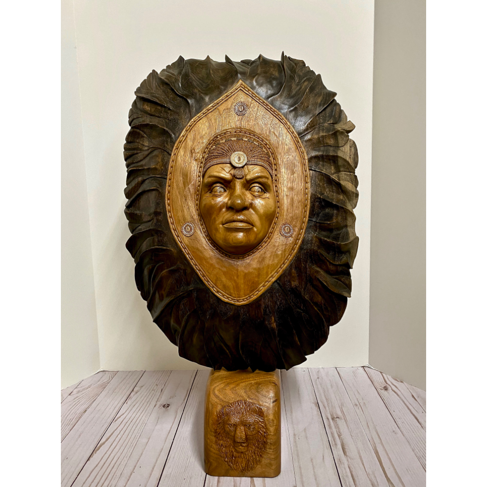 Woodcarving Indian Heritage Mask 