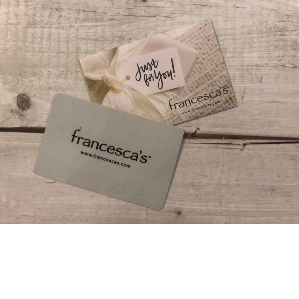 $50 francesca's Gift Card