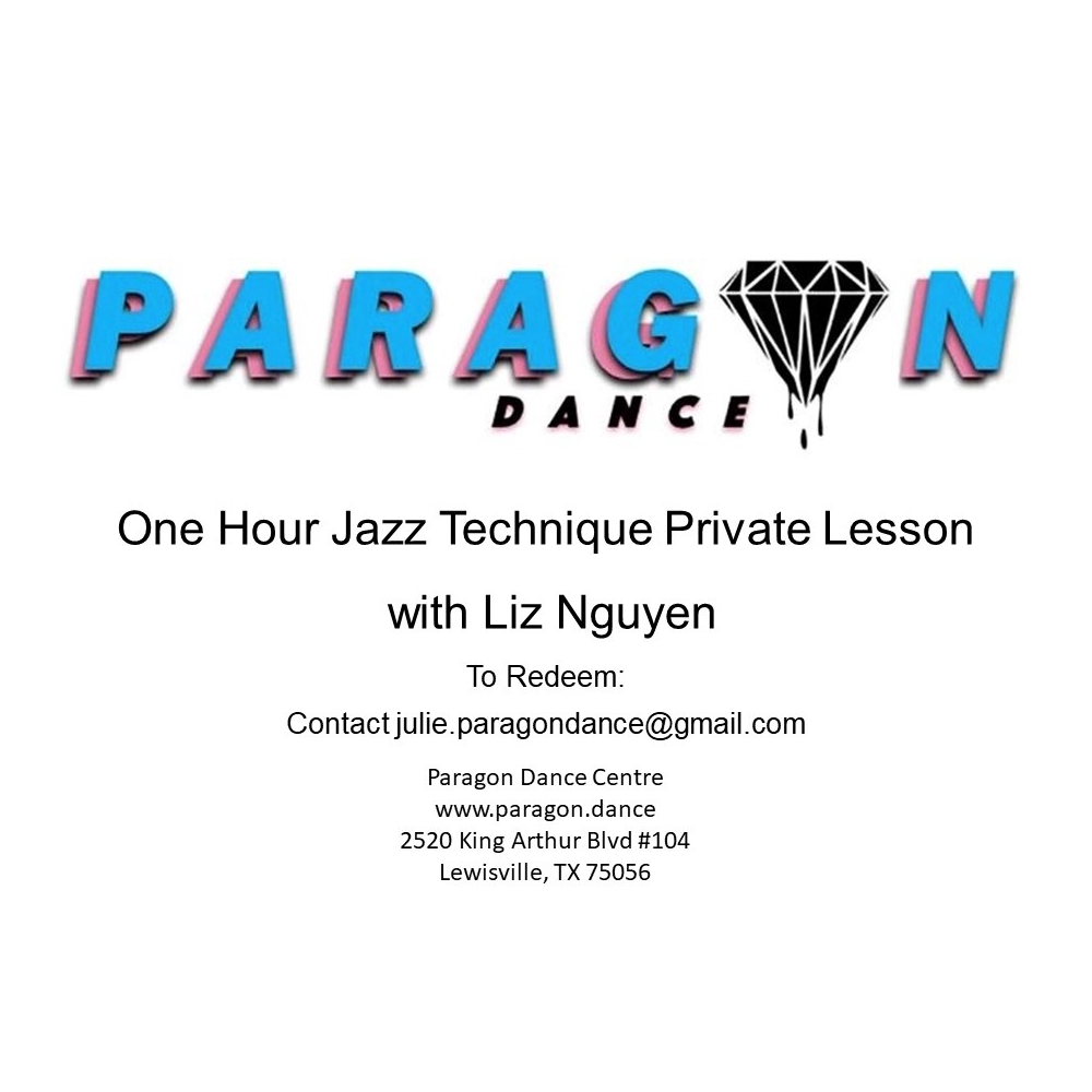 One (1) Hour Jazz Technique Private Lesson with Liz Nguyen
