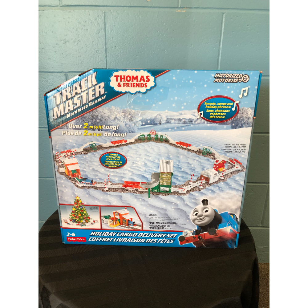 Thomas and friends trackmaster holiday cargo delivery sales set