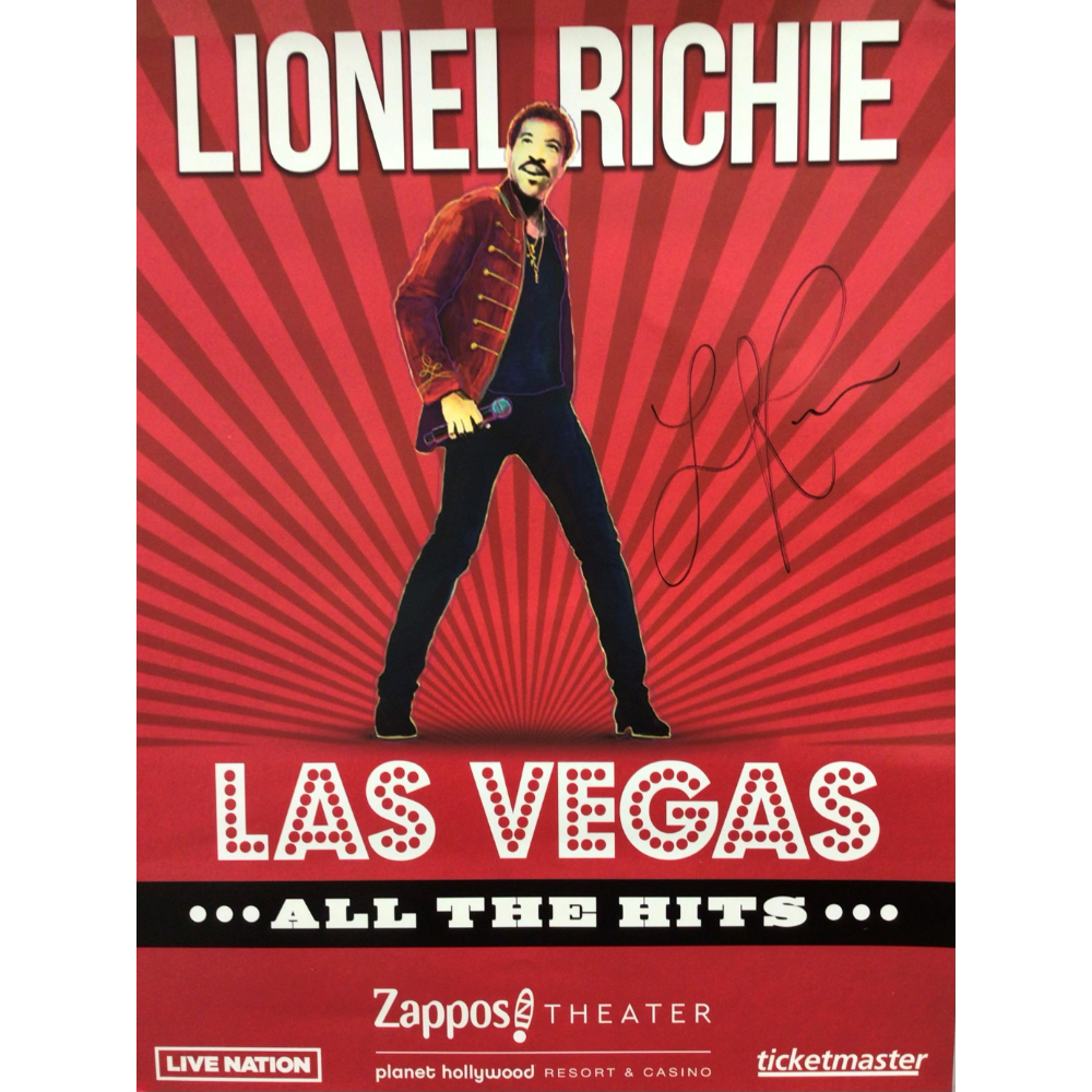 Autographed Lionel Richie Poster + $100 Dinning Credit to Guy Fieri's Vegas Kitchen & Bar 