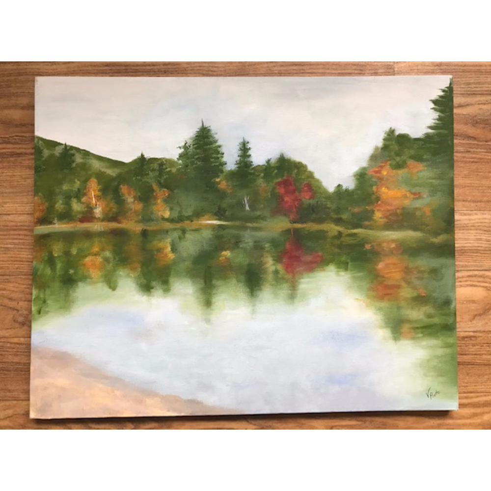 Kilton Pond, a painting by Val Pinto