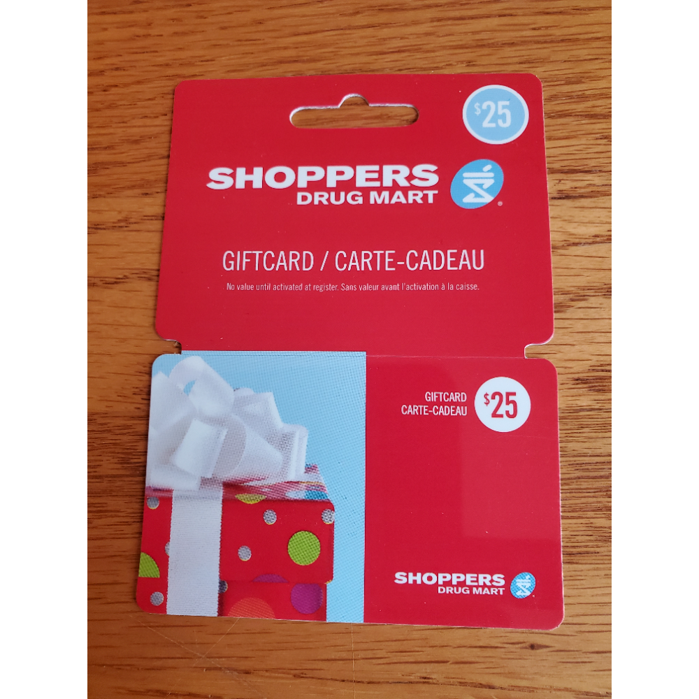 $25 Shoppers Drug Mrt Gift Card