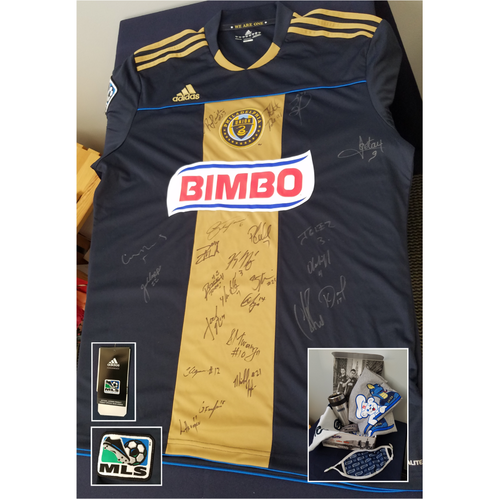 Signed Philadelphia Union Jersey and Swag