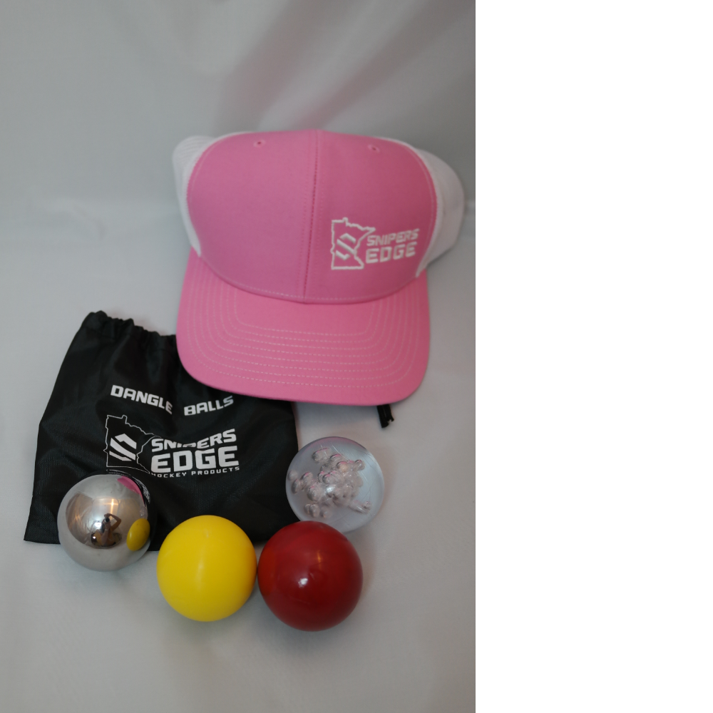 Sniper's Edge Hat (pink) & Stickhandling Dangle Balls