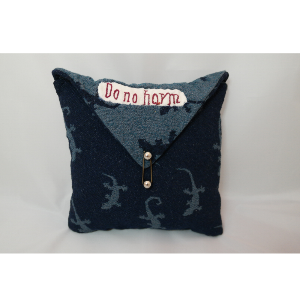 Handmade Pillow ('Do no harm')