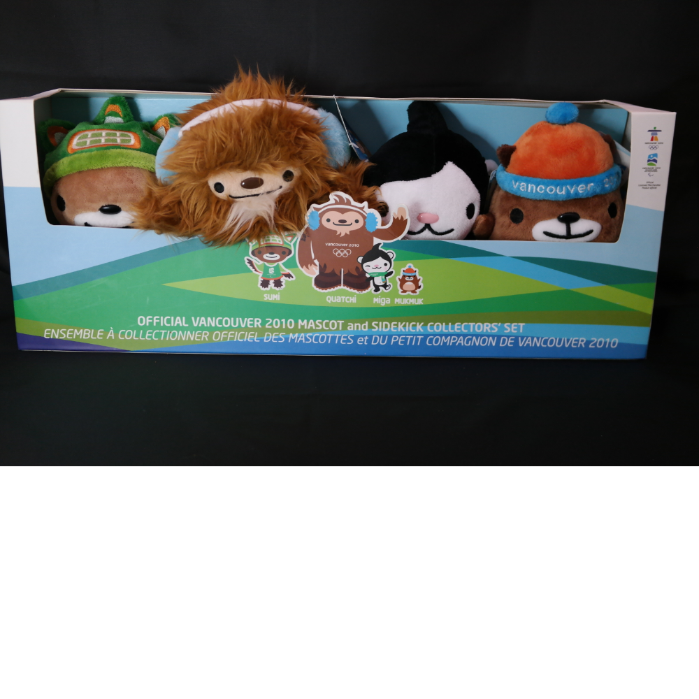 2010 Vancouver Olympic Stuffed Mascots Set [with box]