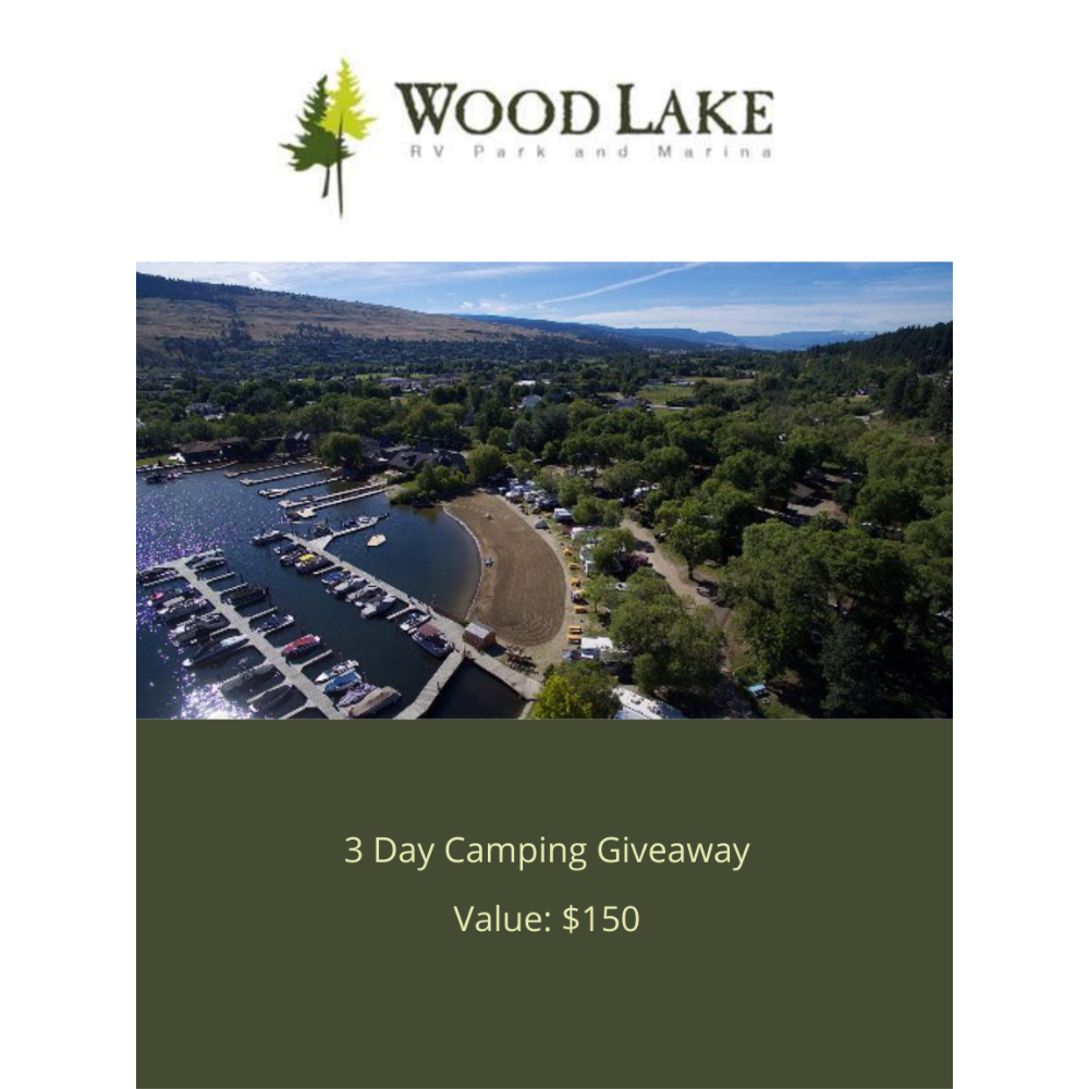 Wood Lake RV Park & Marina 3 Day Camping Giveaway