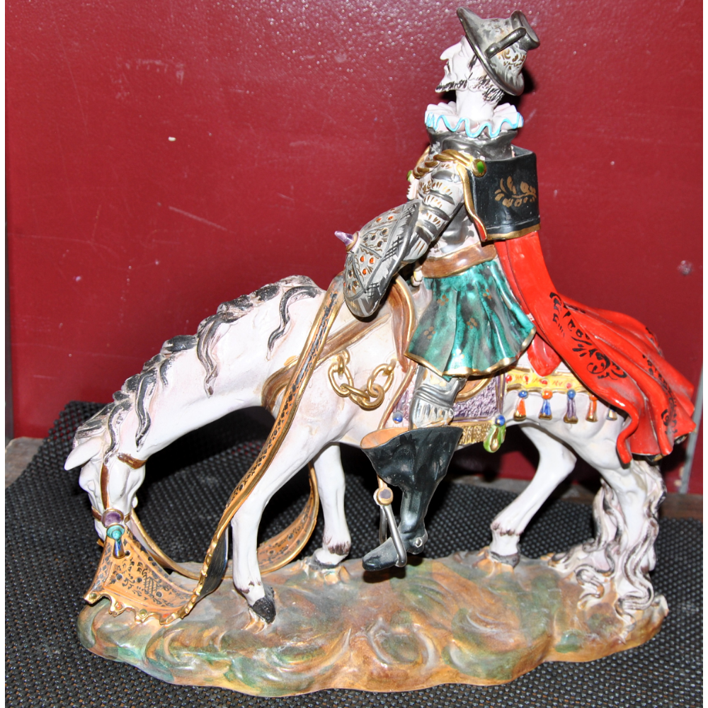Don Quixote on his faithful horse Rocinante