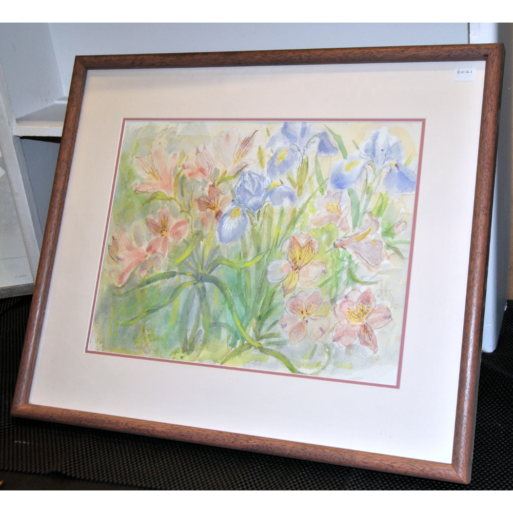 Untitled watercolour of flowers