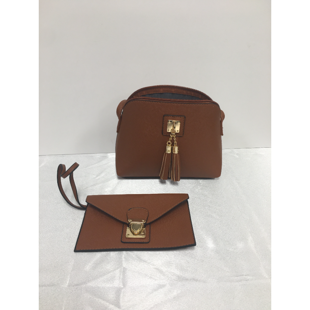 Ladies Brown Handbag w/Billfold 