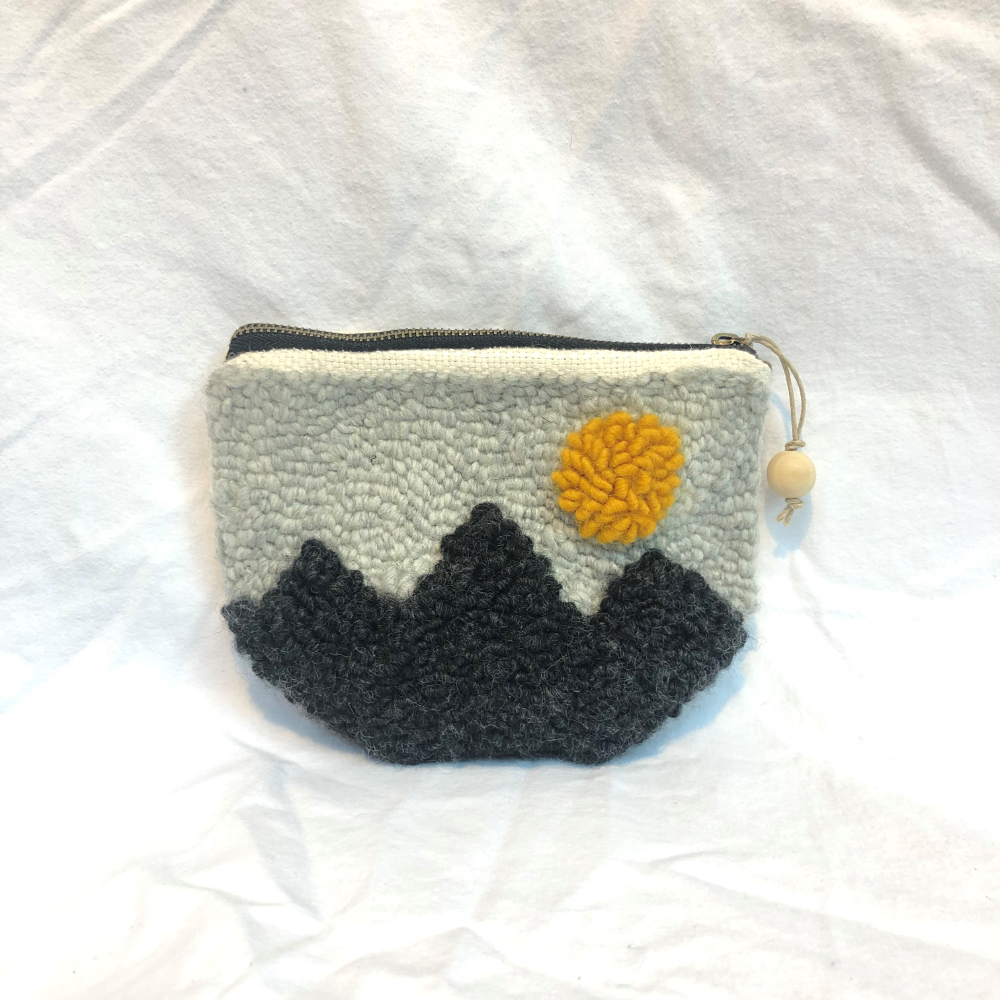 Small Hooked Wool Coin Purse
