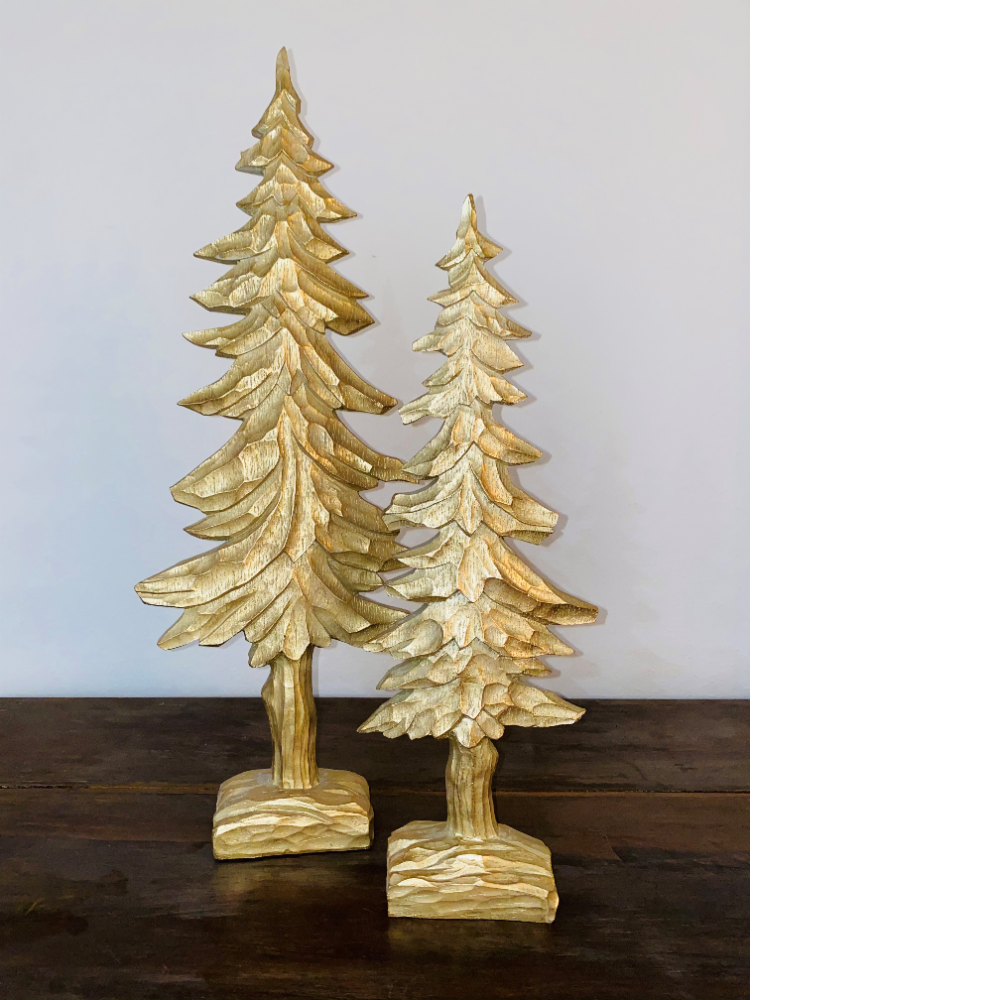 Gold Trees - set of 2