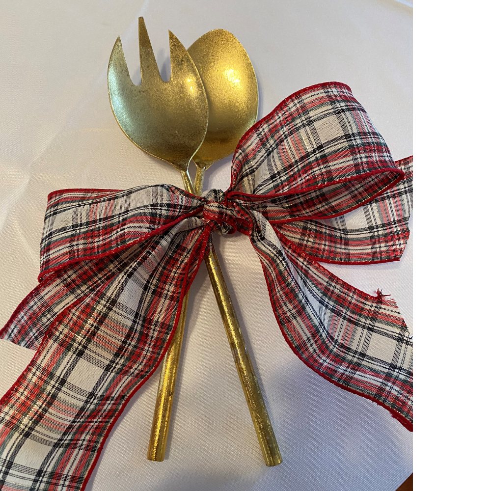 Gold Plated Salad Spoons