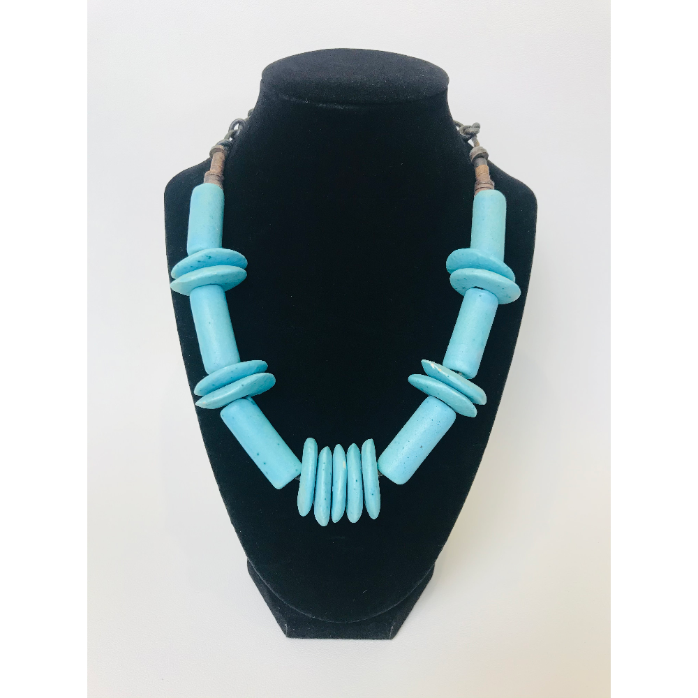 Turquoise Discs Necklace