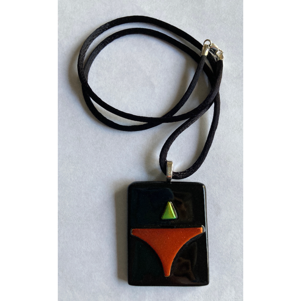 Fused Glass-Red chalice Pendant