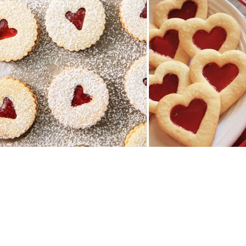 Valentine Cookies: Linzer, Stained Glass