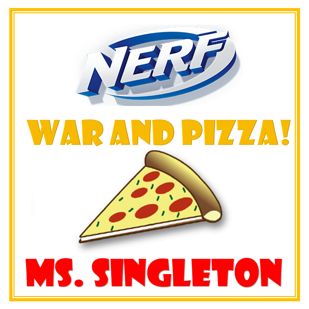 Nerf War and Pizza