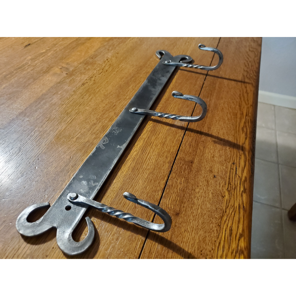 Hand Forged Coat or Cup Rack