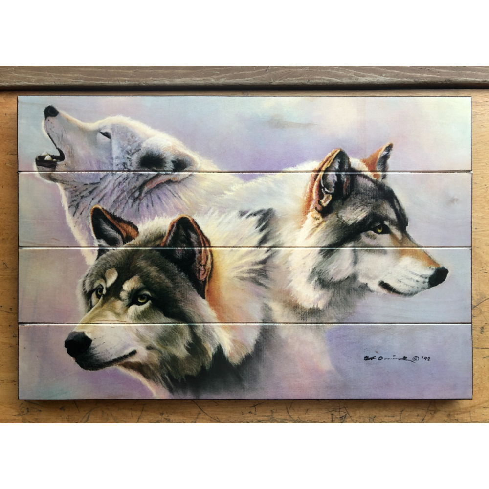 Wolves are Forever - Wolf Wood Wall Art