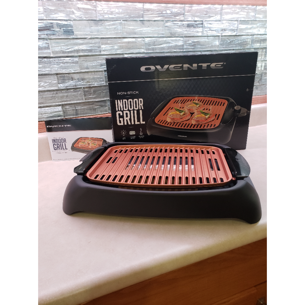 Ovente 13x10 Electric Cooking Grill ,Copper