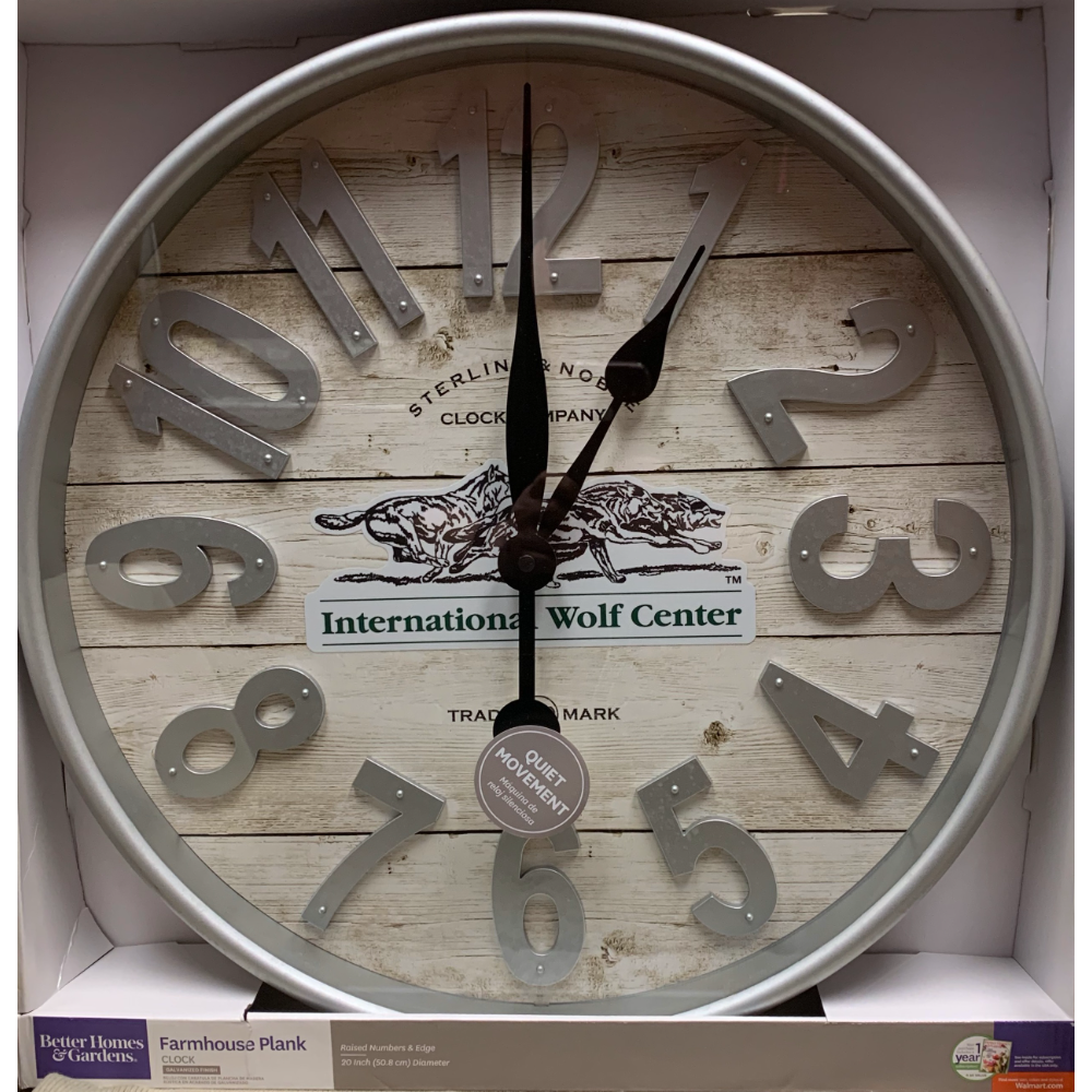 Farmhouse Plank Clock with Logo