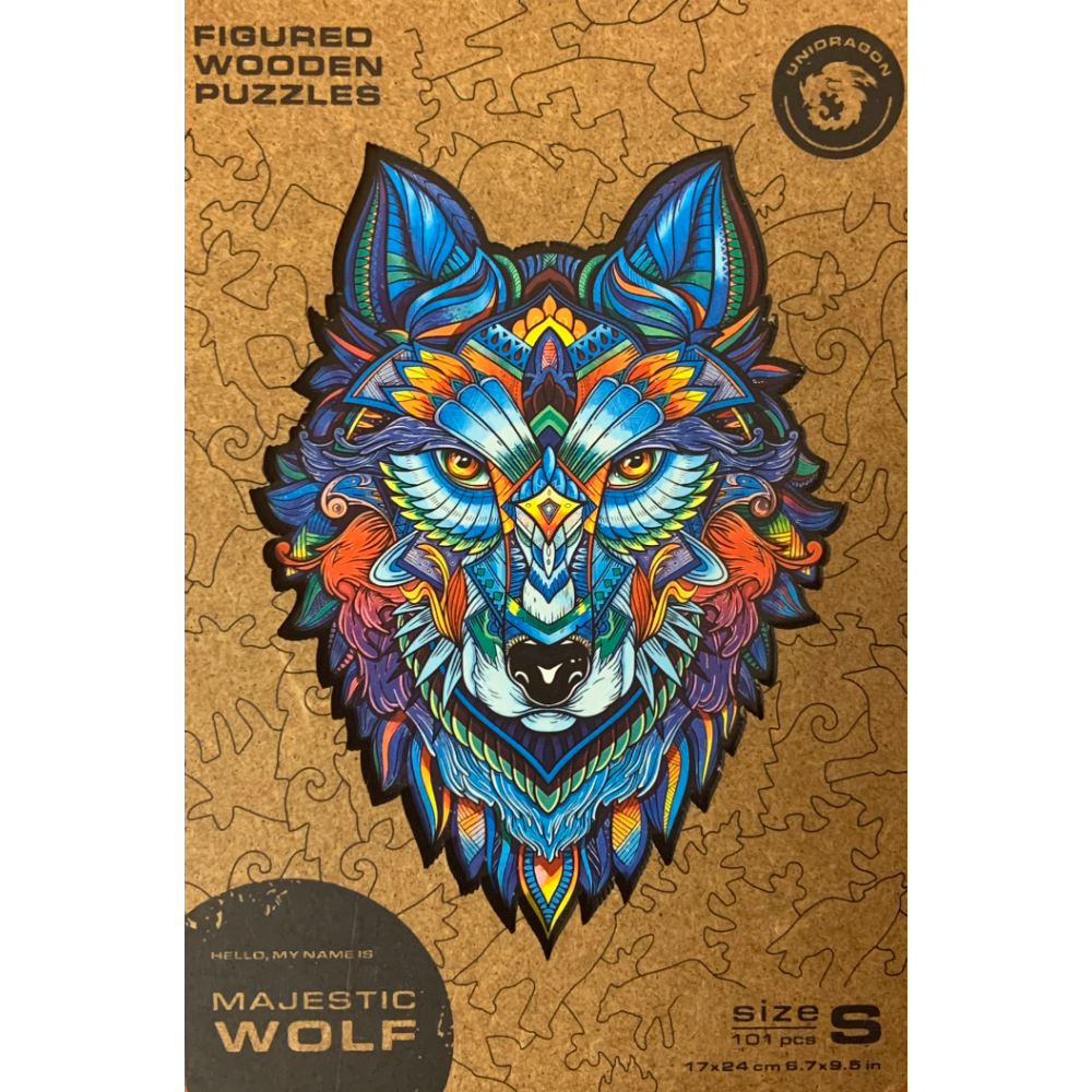 Colorful Majestic Wolf Puzzle