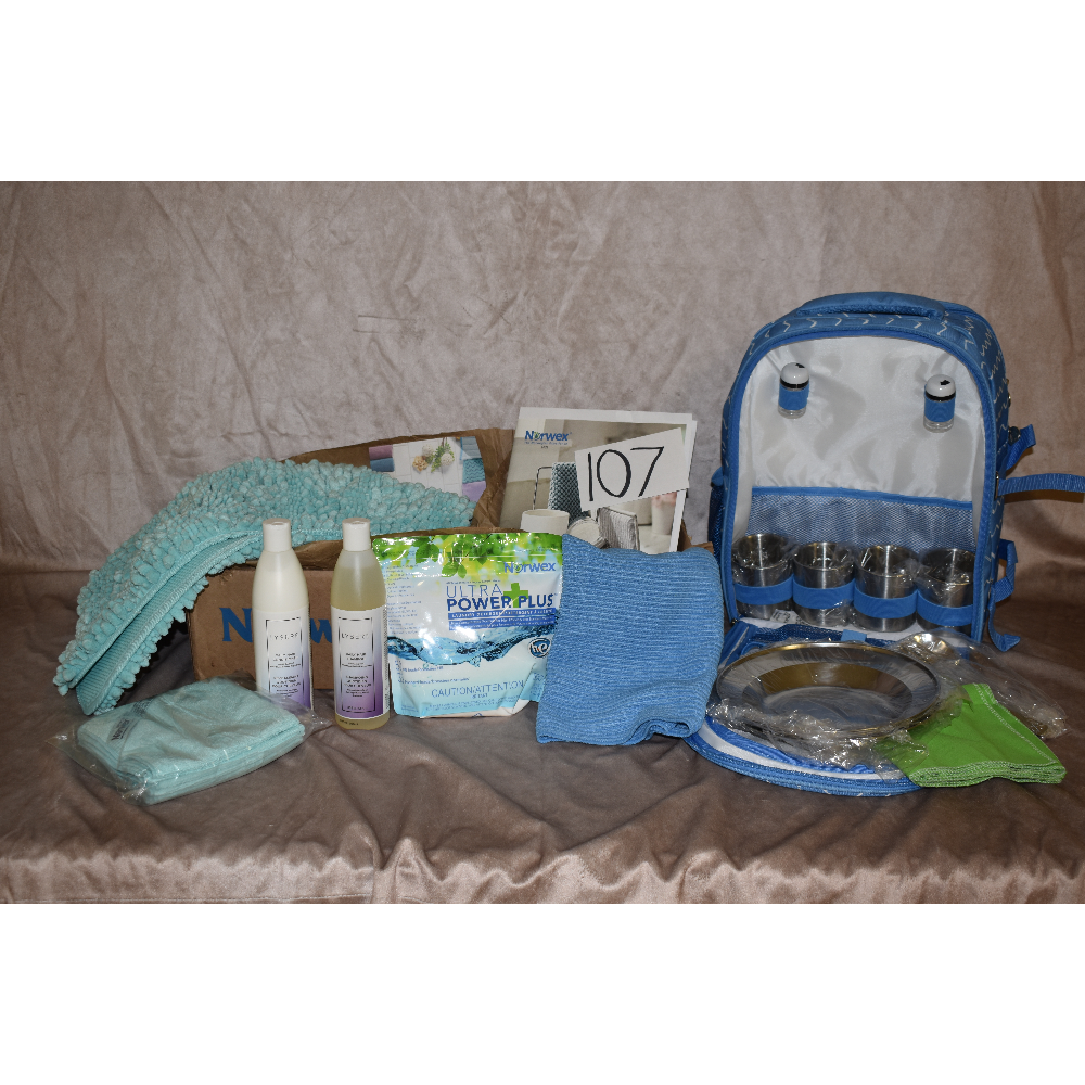 Norwex Product Basket and Picnic Pack 